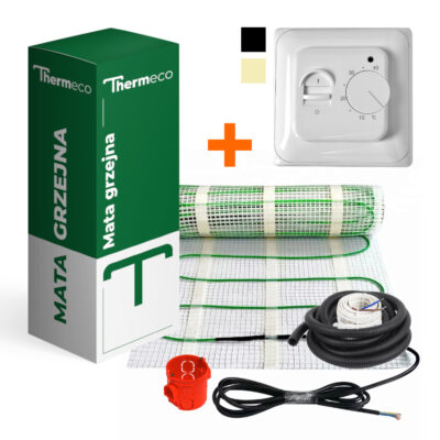 Thermeco_mat_rtc Комплект теплого пола - мат Thermeco с механическим терморегулятором