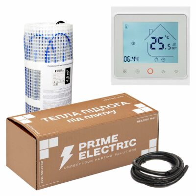 двухжильный нагревательный мат Prime Electric PM-175 + программируемый WiFi терморегулятор двухжильный нагревательный мат Prime Electric PM-175 + программируемый WiFi терморегулятор